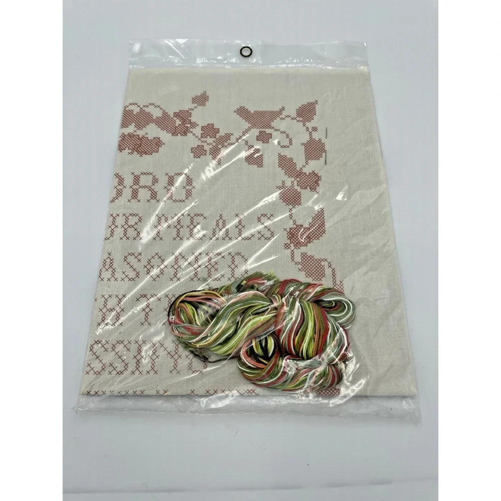New Needles 'n Hoops # 251 Blessing Sampler Kit In Sealed Package NIP Crosstitch